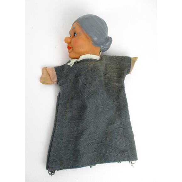 5 Punch and Judy Show Hand Puppets Mister Rogers, Red Riding Hood, Grandma ++++ - Picture 6 of 11